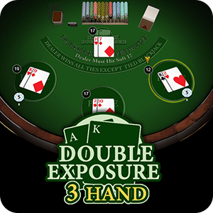 BLACKJACK DOUBLE EXPOSURE 3 HAND